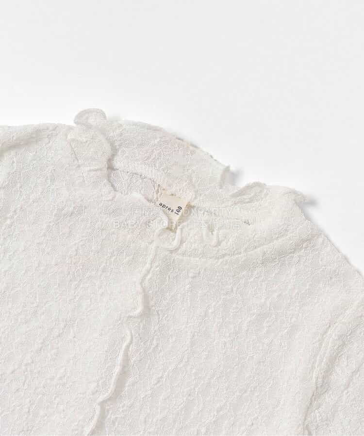 日本童裝 apres les cours 薄紗蕾絲上衣 90-140cm 女童款 夏季 TOPS