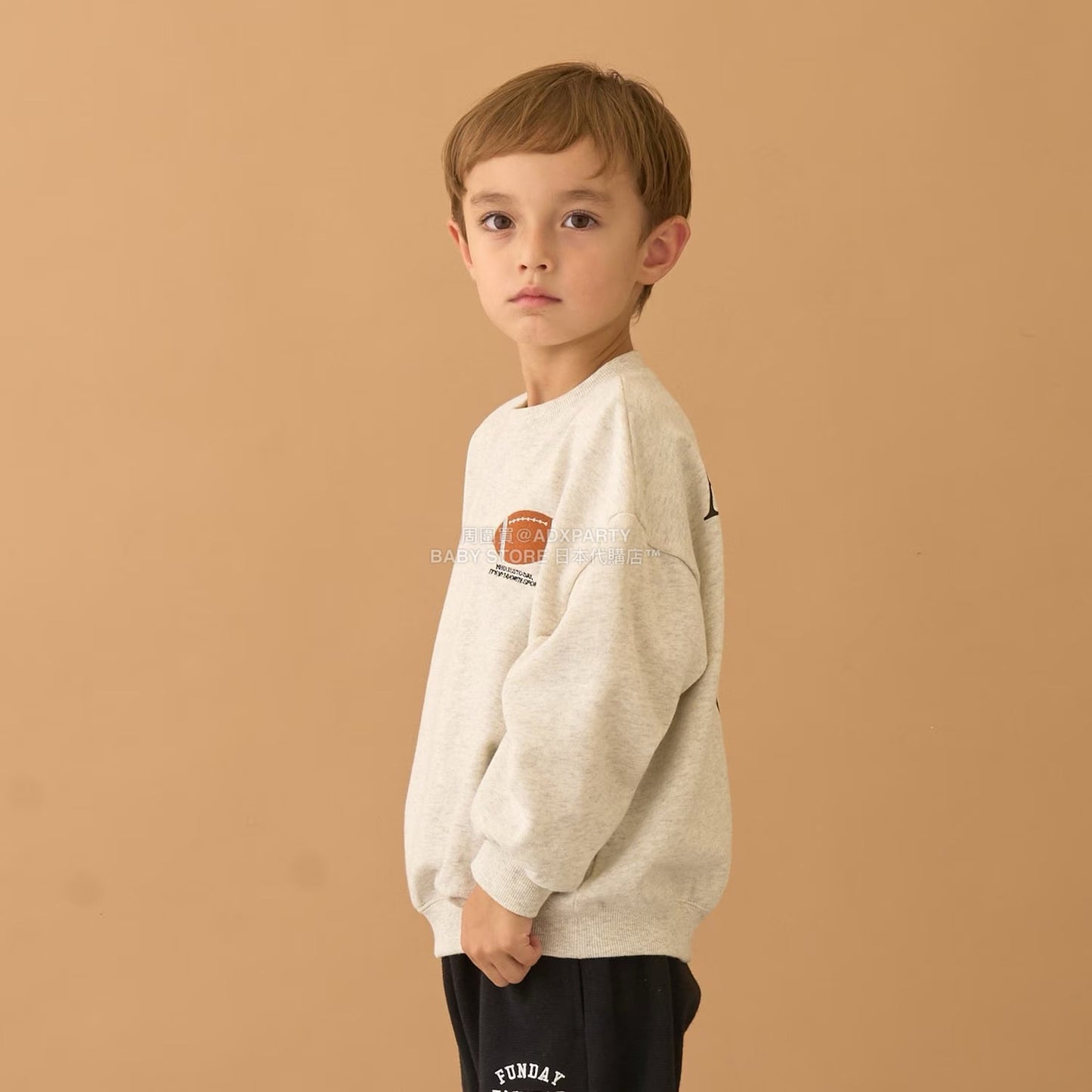 日本童裝 b・R# 印花衛衣 100-150cm 男童款 冬季 TOPS