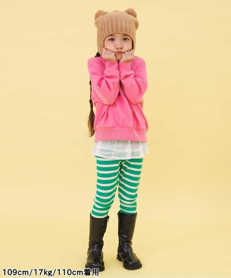 日本童裝 BREEZE 層疊短裙邊 90-140cm 女童款 冬季 DRESSES