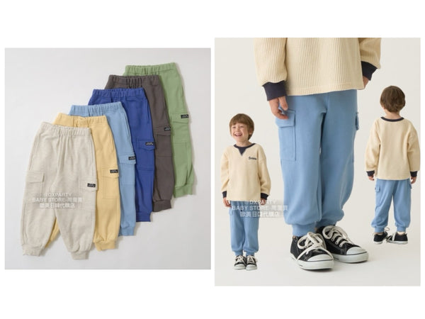 日本童裝 b・R# 工裝運動褲 100-150cm 男童款/女童款 秋季 PANTS