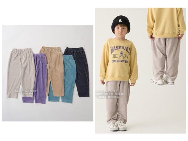 日本童裝 b・R# 燈芯絨長褲 100-140cm 男童款/女童款 秋季 PANTS