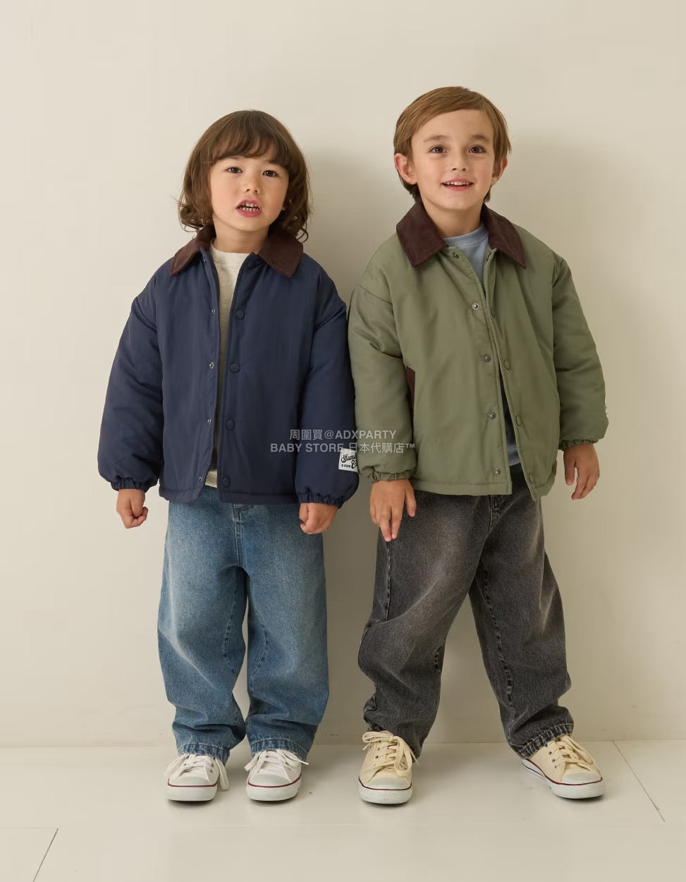 日本童裝 b・R# 牛仔長褲 100-150cm 男童款 冬季 PANTS