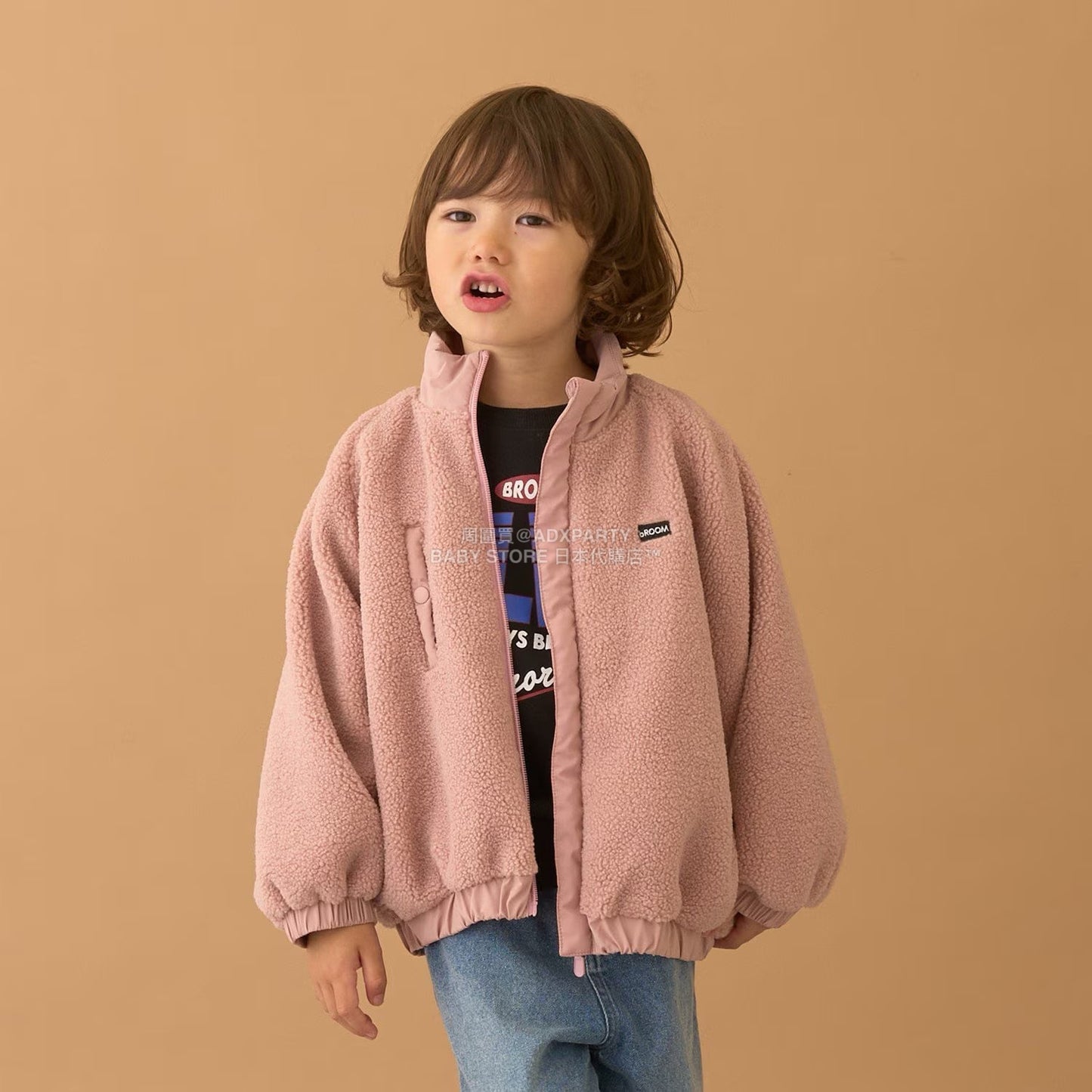 日本童裝 b・R# 毛毛泡泡外套 100-150cm 男童款 冬季 (適合初秋、香港平均溫度、寒冷天氣）OUTERWEAR