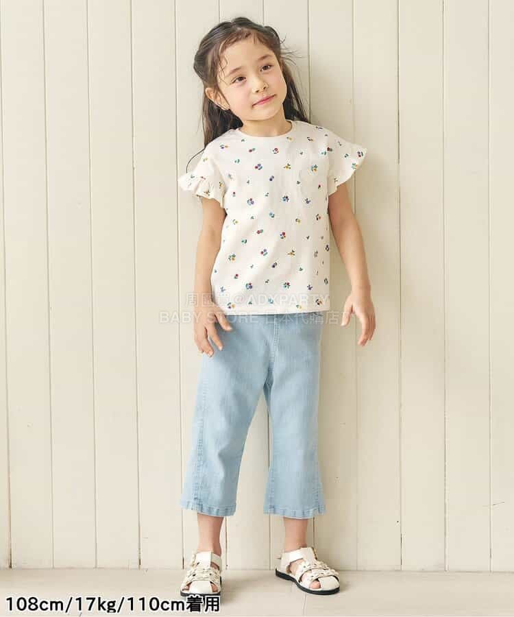 日本童裝 apres les cours 緞帶口袋七分褲 80-140cm 女童款 夏季 PANTS