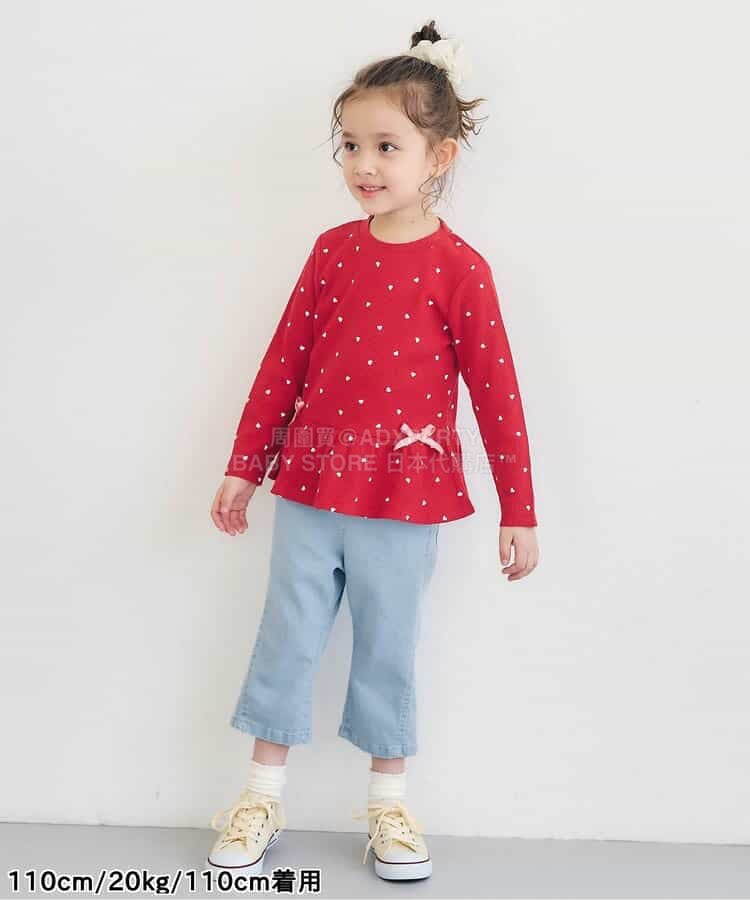 日本童裝 apres les cours 緞帶口袋七分褲 80-140cm 女童款 夏季 PANTS