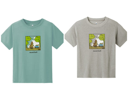 Japanese children's clothing mont-bell UV protection / quick-drying / odor-suppressing bear pull-on top 100-160cm boys'/girls' summer TOPS