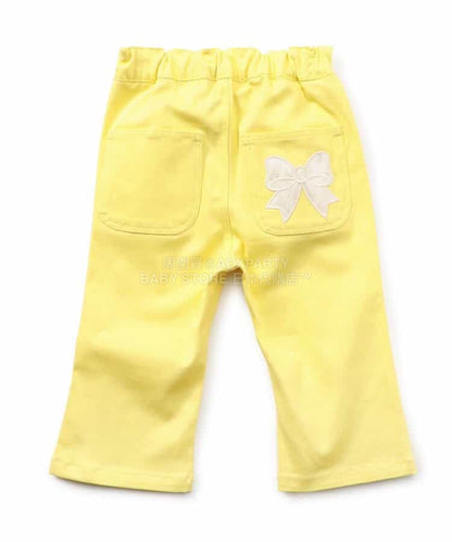 日本童裝 apres les cours 緞帶口袋七分褲 80-140cm 女童款 夏季 PANTS
