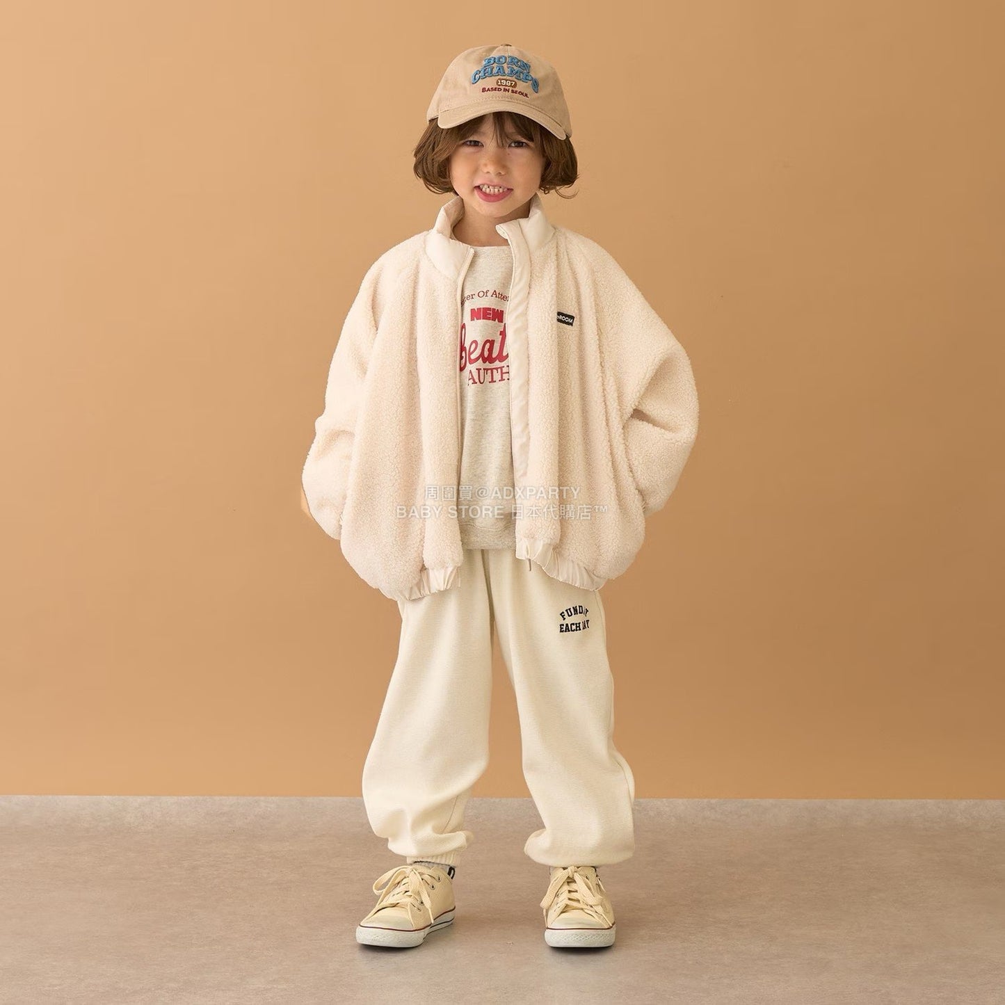 日本童裝 b・R# 毛毛泡泡外套 100-150cm 男童款 冬季 (適合初秋、香港平均溫度、寒冷天氣）OUTERWEAR