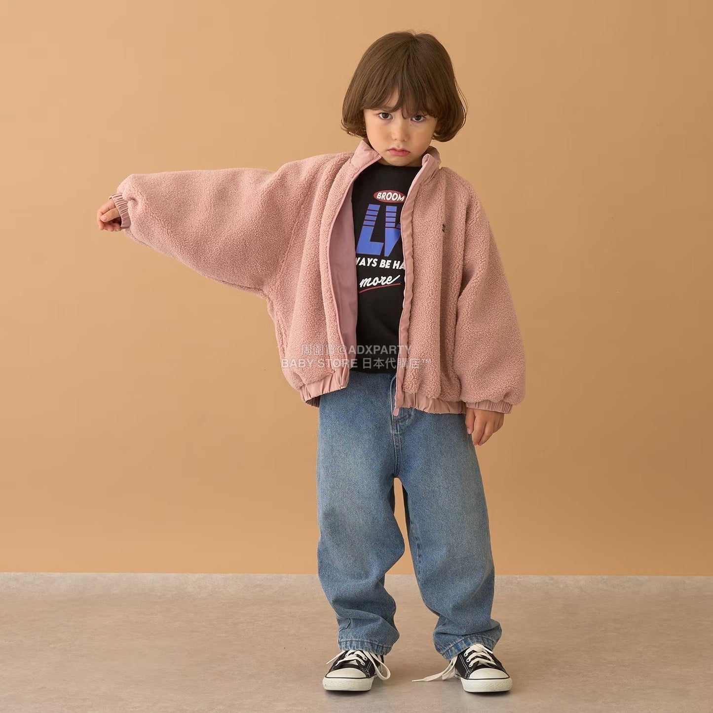 日本童裝 b・R# 毛毛泡泡外套 100-150cm 男童款 冬季 (適合初秋、香港平均溫度、寒冷天氣）OUTERWEAR
