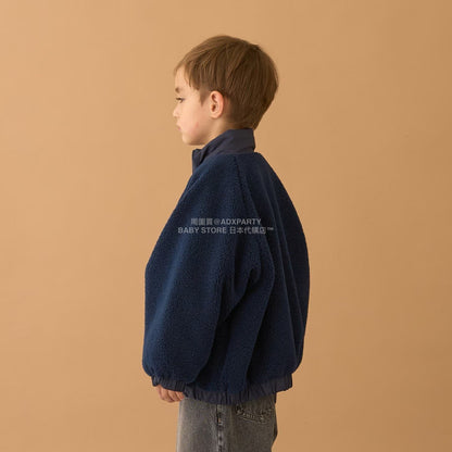 日本童裝 b・R# 毛毛泡泡外套 100-150cm 男童款 冬季 (適合初秋、香港平均溫度、寒冷天氣）OUTERWEAR