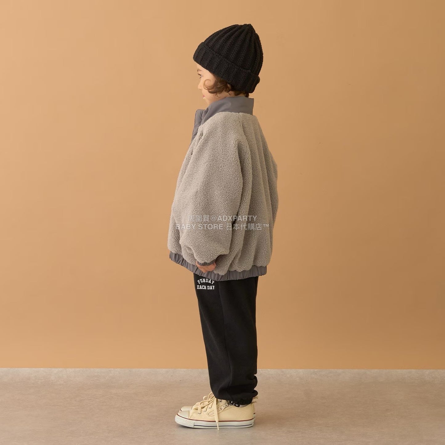 日本童裝 b・R# 毛毛泡泡外套 100-150cm 男童款 冬季 (適合初秋、香港平均溫度、寒冷天氣）OUTERWEAR