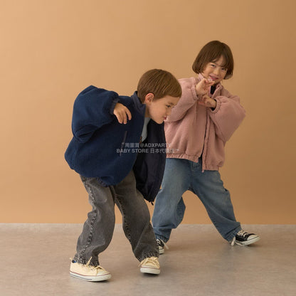 日本童裝 b・R# 毛毛泡泡外套 100-150cm 男童款 冬季 (適合初秋、香港平均溫度、寒冷天氣）OUTERWEAR