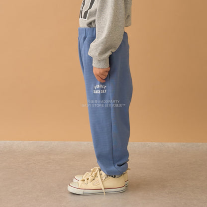 日本童裝 b・R# 抓毛運動褲 100-140cm 男童款 冬季 PANTS