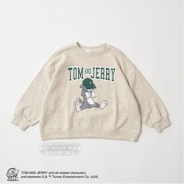 日本童裝 b・R# TOM AND JERRY 印花衛衣 100-150cm 男童款/女童款 秋季 TOPS