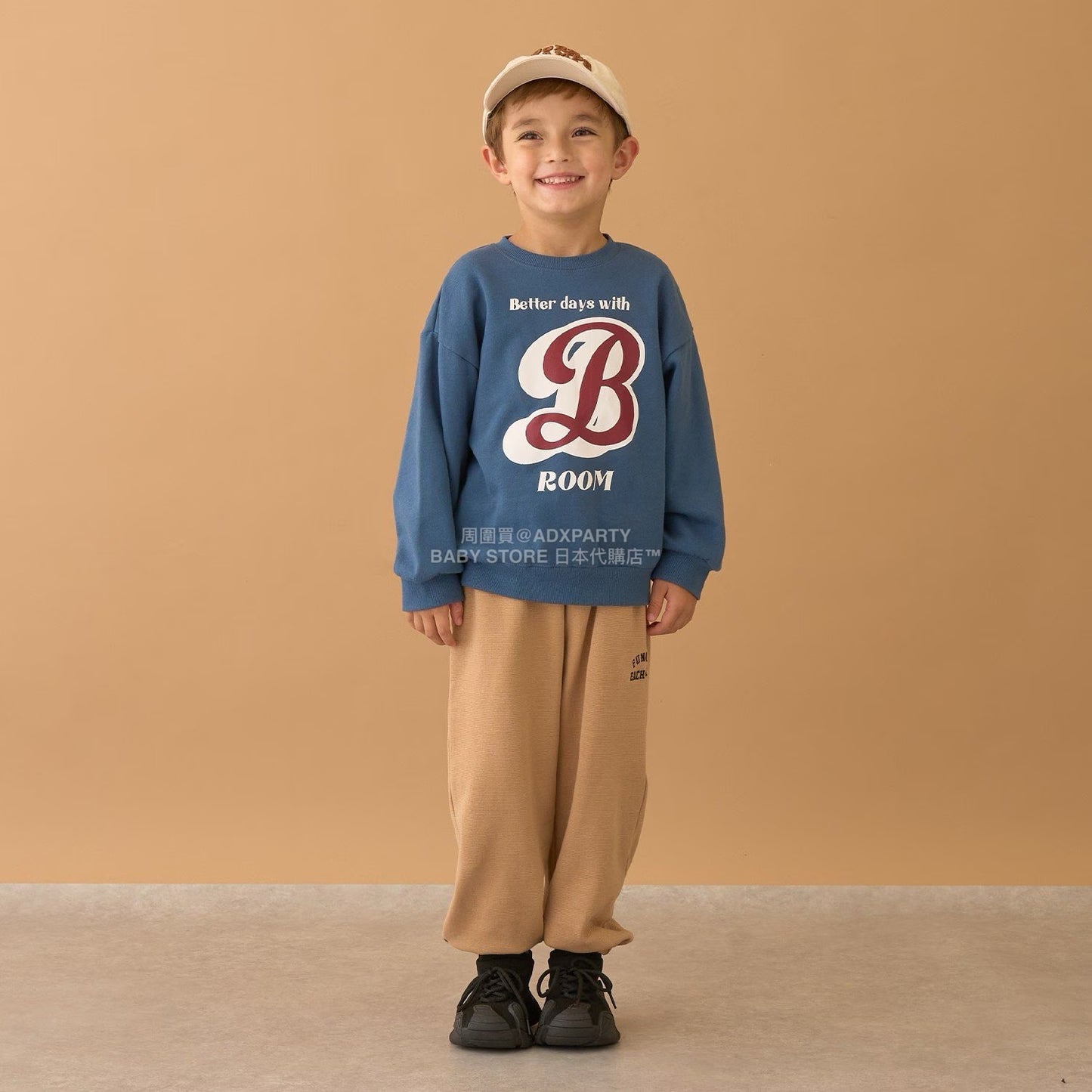 日本童裝 b・R# 抓毛運動褲 100-140cm 男童款 冬季 PANTS