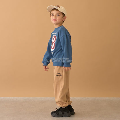 日本童裝 b・R# 抓毛運動褲 100-140cm 男童款 冬季 PANTS