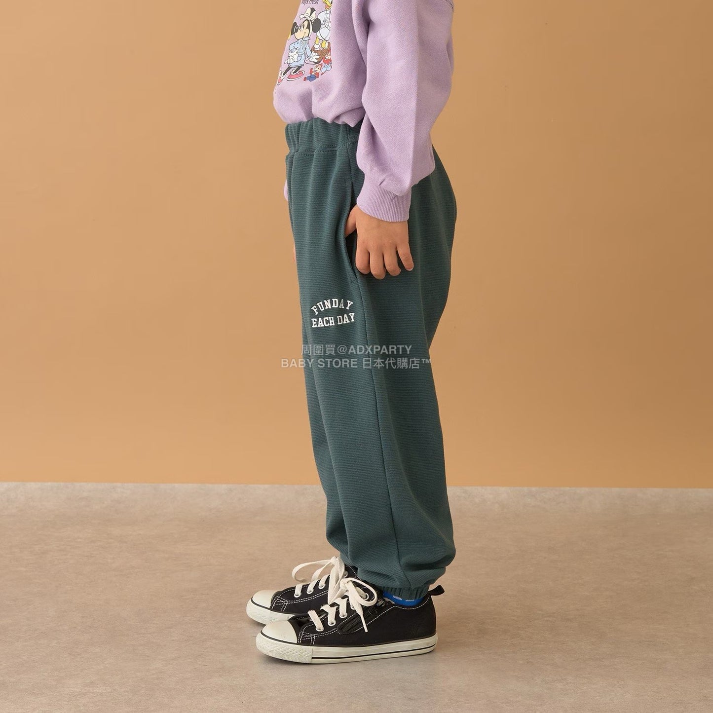 日本童裝 b・R# 抓毛運動褲 100-140cm 男童款 冬季 PANTS