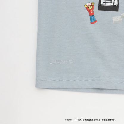 日本童裝 b・R# x Tomica 吸水速乾 防UV 印花長袖上衣 100-130cm 男童款 冬季 TOPS