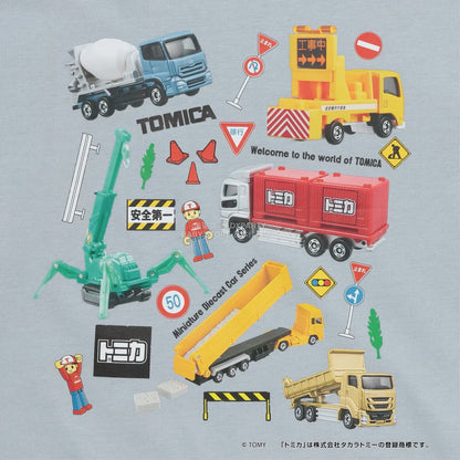 日本童裝 b・R# x Tomica 吸水速乾 防UV 印花長袖上衣 100-130cm 男童款 冬季 TOPS