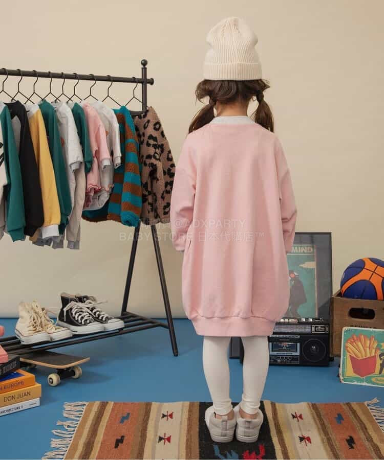 日本童裝 BREEZE 學院風衛衣裙 80-140cm 女童款 冬季 DRESSES