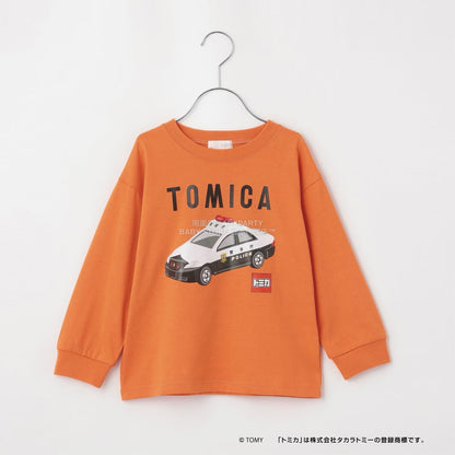 日本童裝 b・R# x Tomica 吸水速乾 防UV 印花長袖上衣 100-130cm 男童款 冬季 TOPS