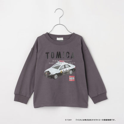 日本童裝 b・R# x Tomica 吸水速乾 防UV 印花長袖上衣 100-130cm 男童款 冬季 TOPS