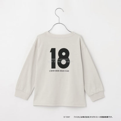 日本童裝 b・R# x Tomica 吸水速乾 防UV 印花長袖上衣 100-130cm 男童款 冬季 TOPS