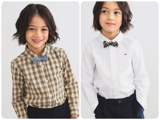 Japanese children's clothing B:MING by BEAMS shirt 100-130cm boys' summer TOPS interview/banquet/performance 