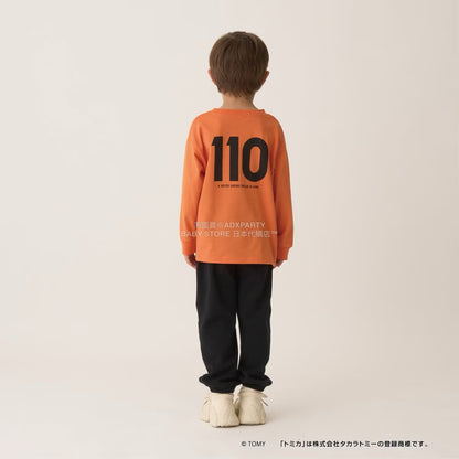 日本童裝 b・R# x Tomica 吸水速乾 防UV 印花長袖上衣 100-130cm 男童款 冬季 TOPS