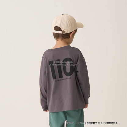 日本童裝 b・R# x Tomica 吸水速乾 防UV 印花長袖上衣 100-130cm 男童款 冬季 TOPS