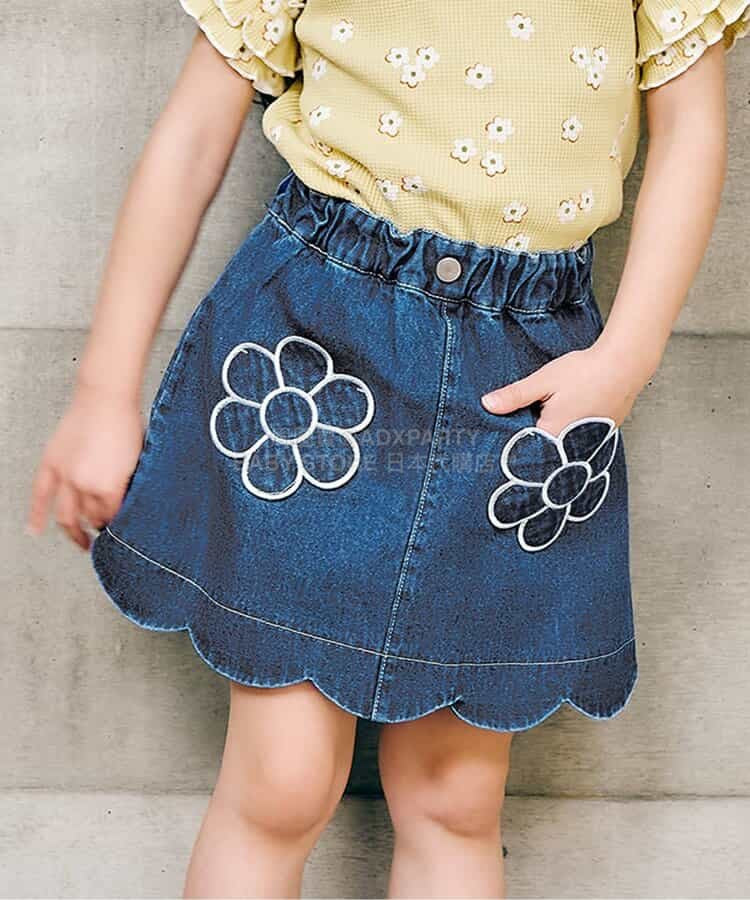 日本童裝 apres les cours 花花口袋短裙 80-140cm 女童款 夏季 SKIRTS