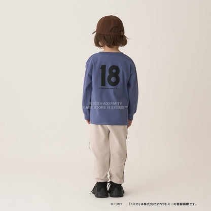 日本童裝 b・R# x Tomica 吸水速乾 防UV 印花長袖上衣 100-130cm 男童款 冬季 TOPS