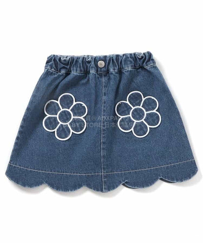 日本童裝 apres les cours 花花口袋短裙 80-140cm 女童款 夏季 SKIRTS