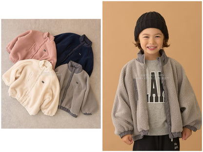 日本童裝 b・R# 毛毛泡泡外套 100-150cm 男童款 冬季 (適合初秋、香港平均溫度、寒冷天氣）OUTERWEAR