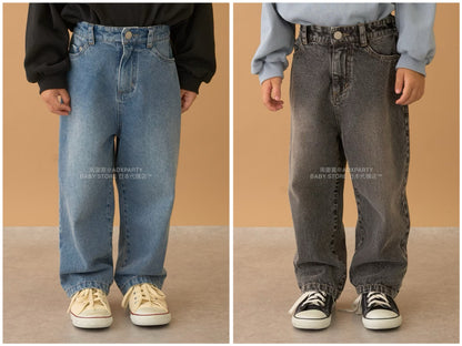 日本童裝 b・R# 牛仔長褲 100-150cm 男童款 冬季 PANTS