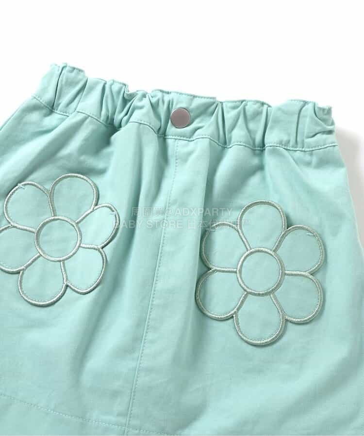 日本童裝 apres les cours 花花口袋短裙 80-140cm 女童款 夏季 SKIRTS
