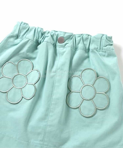 日本童裝 apres les cours 花花口袋短裙 80-140cm 女童款 夏季 SKIRTS