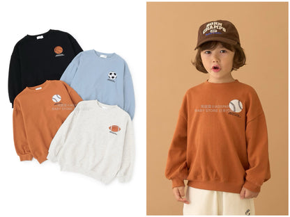 日本童裝 b・R# 印花衛衣 100-150cm 男童款 冬季 TOPS