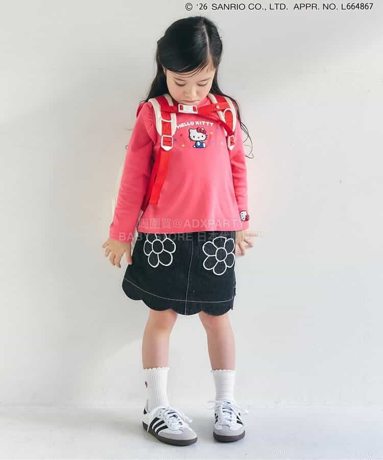 日本童裝 apres les cours 花花口袋短裙 80-140cm 女童款 夏季 SKIRTS