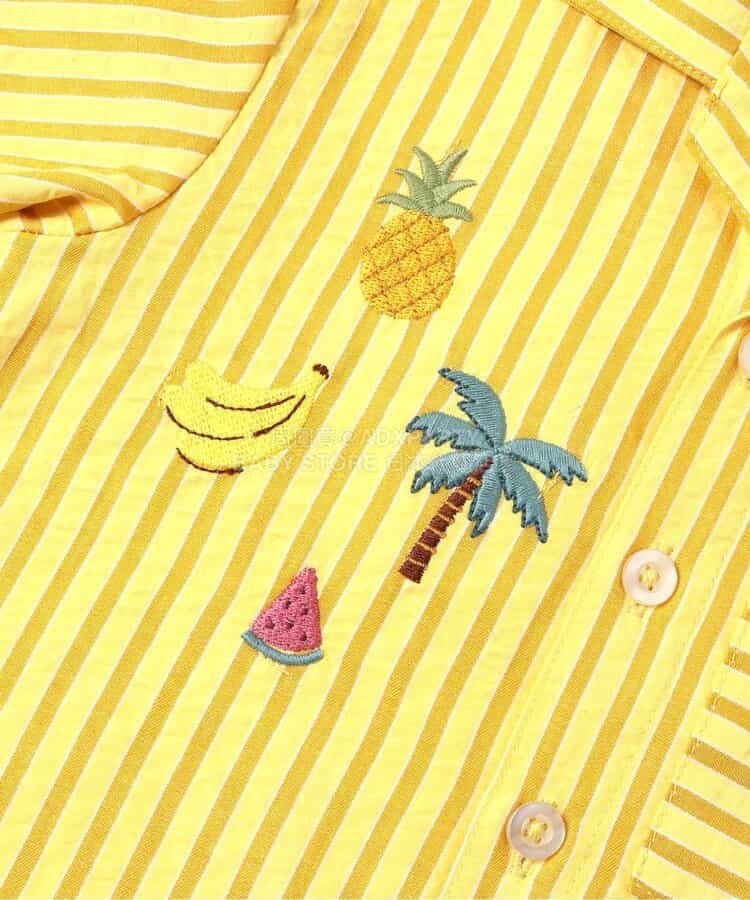 日本童裝 apres les cours 度假風襯衫短褲套裝 70-80cm 男童款 初生嬰兒 夏季 TOPS PANTS