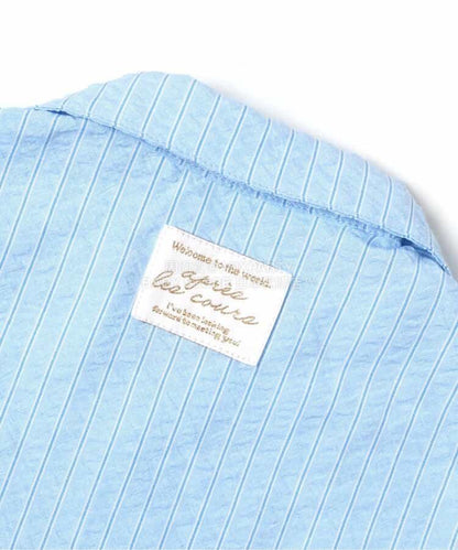 日本童裝 apres les cours 度假風襯衫短褲套裝 70-80cm 男童款 初生嬰兒 夏季 TOPS PANTS