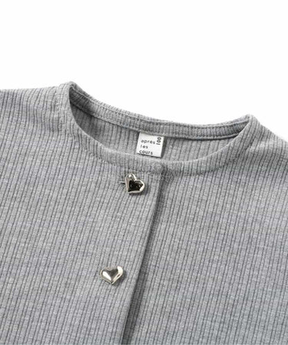 日本童裝 apres les cours 針織外套背心兩件套裝 90-140cm 女童款 夏季 TOPS