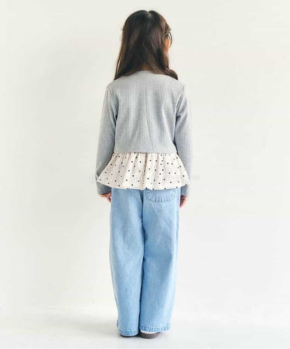 日本童裝 apres les cours 針織外套背心兩件套裝 90-140cm 女童款 夏季 TOPS