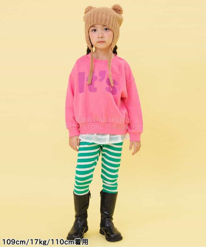 日本童裝 BREEZE 羅紋打底褲 90-140cm 女童款 冬季 PANTS