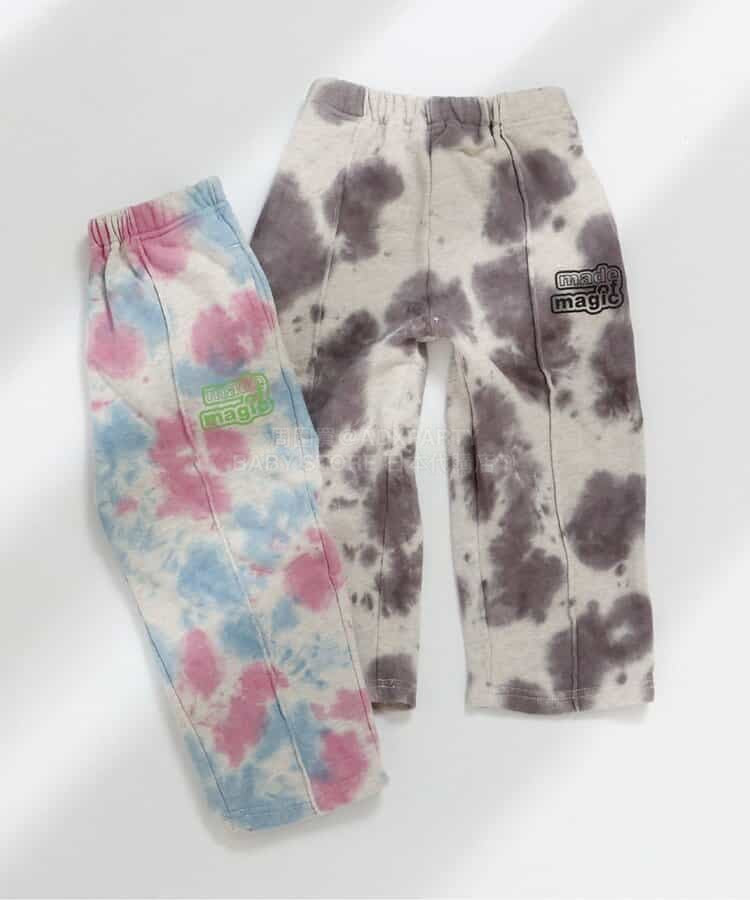 日本童裝 BREEZE 扎染拼接長褲 90-140cm 男童款 冬季 PANTS
