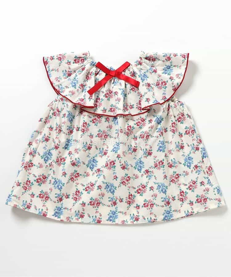 日本童裝 apres les cours 2Way 雙面兩著 荷葉邊領上衣 80-140cm 女童款 夏季 TOPS