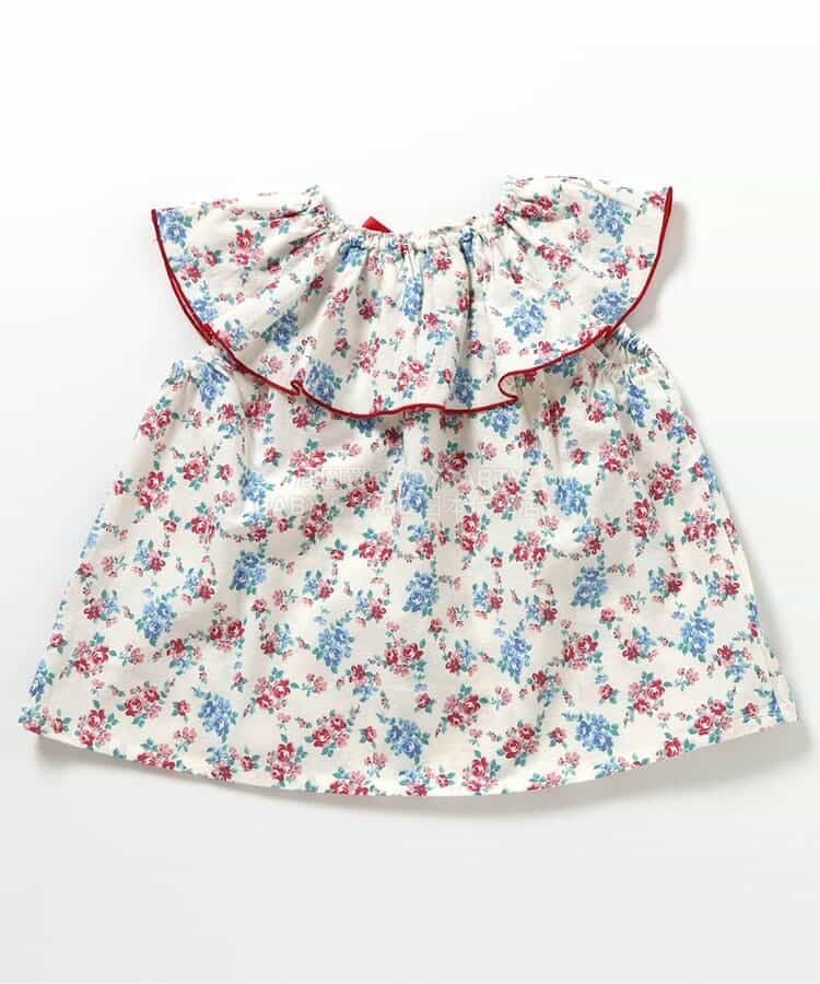 日本童裝 apres les cours 2Way 雙面兩著 荷葉邊領上衣 80-140cm 女童款 夏季 TOPS