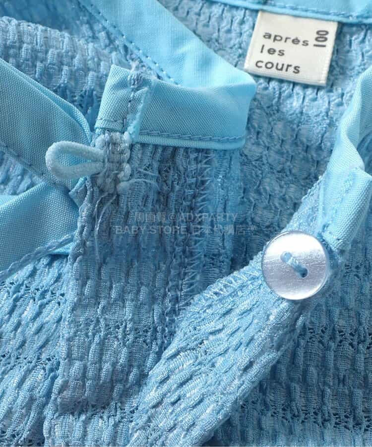 日本童裝 apres les cours 絲帶蕾絲拼接外套 80-140cm 女童款 夏季 OUTERWEAR