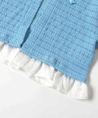 日本童裝 apres les cours 絲帶蕾絲拼接外套 80-140cm 女童款 夏季 OUTERWEAR