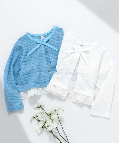 日本童裝 apres les cours 絲帶蕾絲拼接外套 80-140cm 女童款 夏季 OUTERWEAR